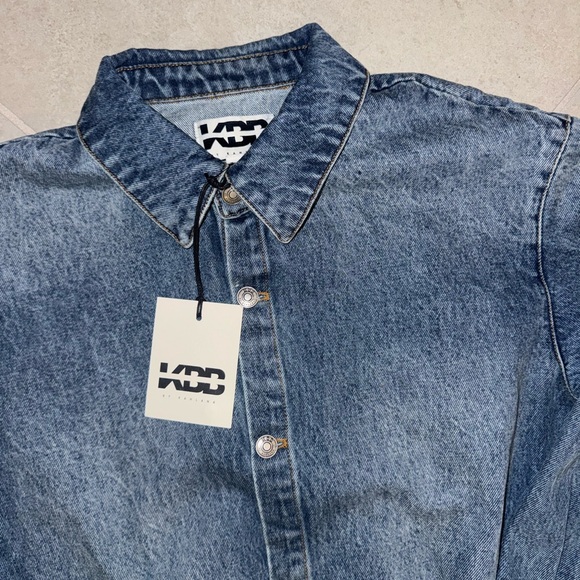 KBB by KAHLANA Long Sleeve 'The Asymm Denim Dress' - Picture 7 of 9